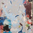 Paris bleu paper collage, 'Paris bleu'