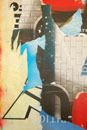 paper collage, 'Paris Papers II #4'