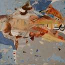 paper, acrylic, oil, 'The Illustrated Man'