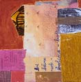 mixed media, transfer print, collage, 'Plein Tarif'